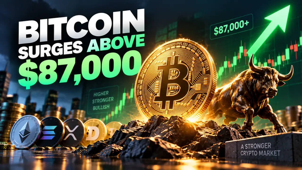 Bitcoin Surges Above $87k